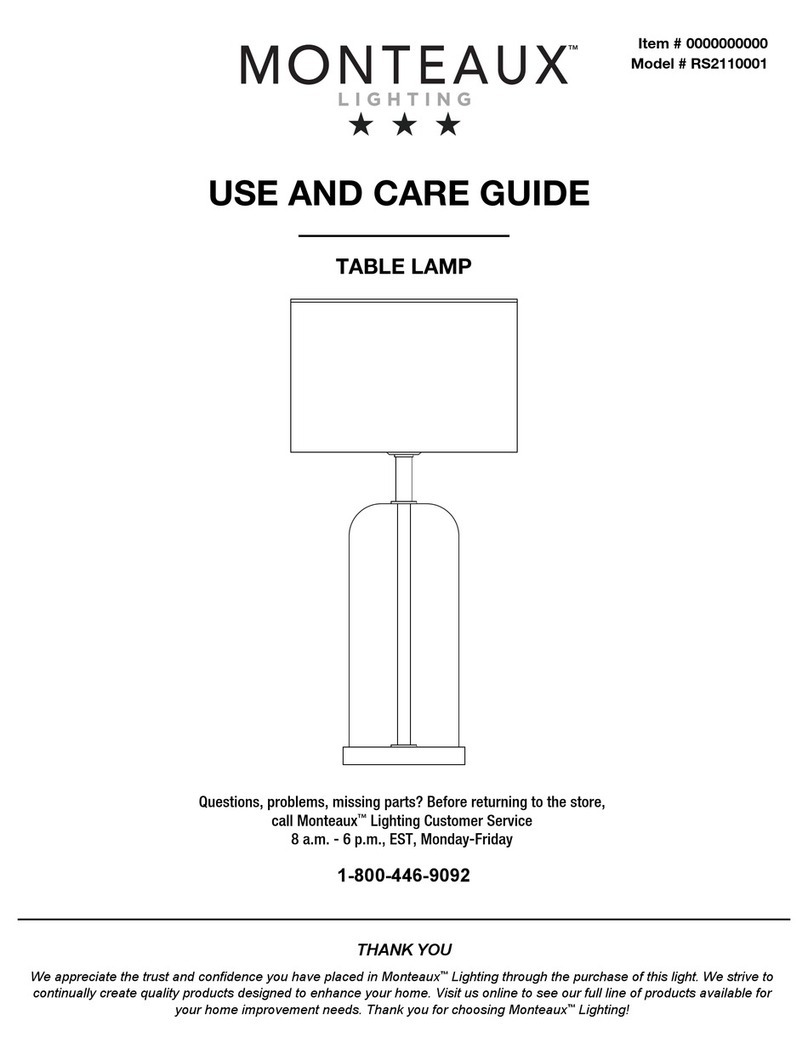 MONTEAUX RS2110001 Use and care guide MONTEAUX RS2110001 Use and care guide