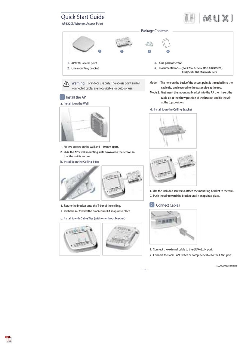 MUX AP3220L quick start guide