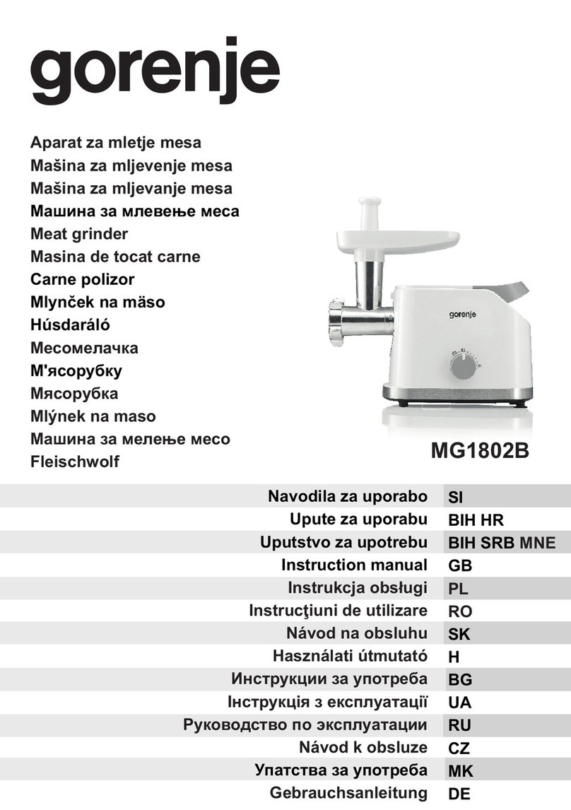 Gorenje MG1802B User manual