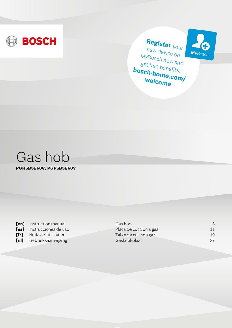 Bosch PGP6B5B60V instruction manual