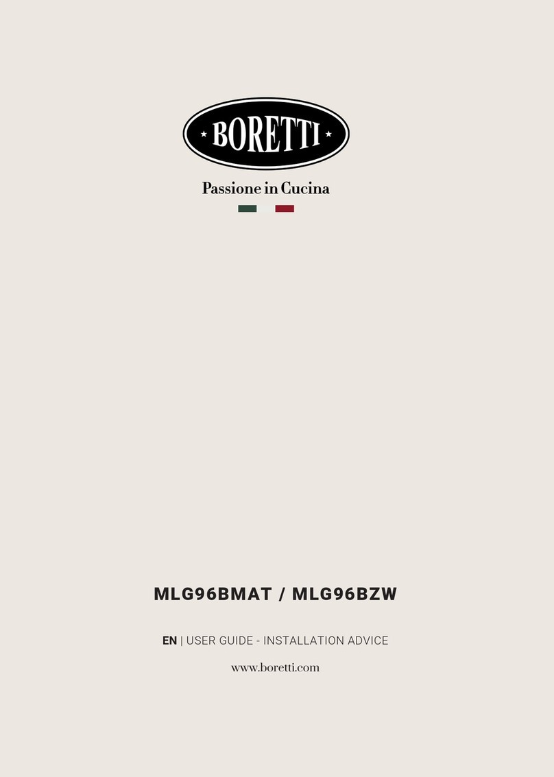 BORETTI MLG96BMAT Instruction Manual
