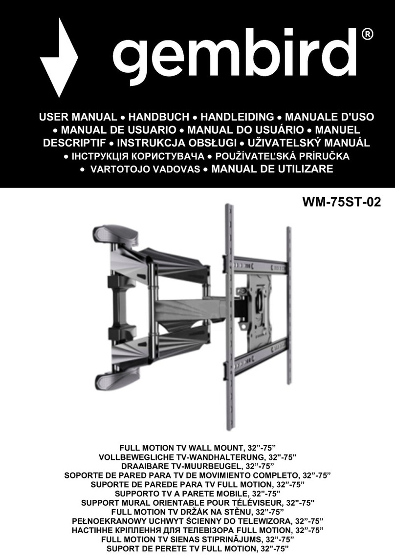 Gembird WM-75ST-02 User manual