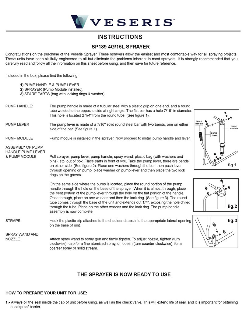 VESERIS SP189 4G/15L instructions