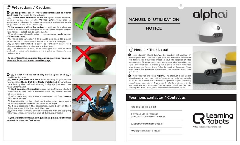 Learning Robots AlphAi manual