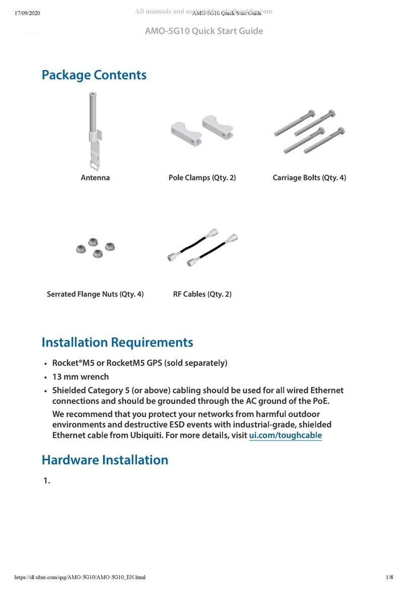 Ubiquiti airMAX Omni AMO-5G10 quick start guide