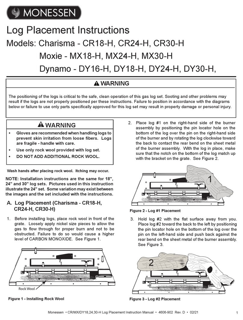 Monessen Hearth CR18-H User manual
