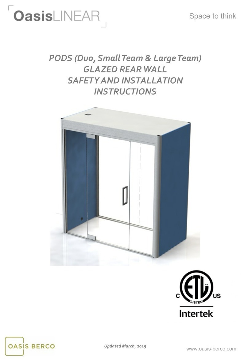 Oasis Berco Oasis Linear Duo Safety and installation instructions Oasis Berco Oasis Linear Duo Safety and installation instructions