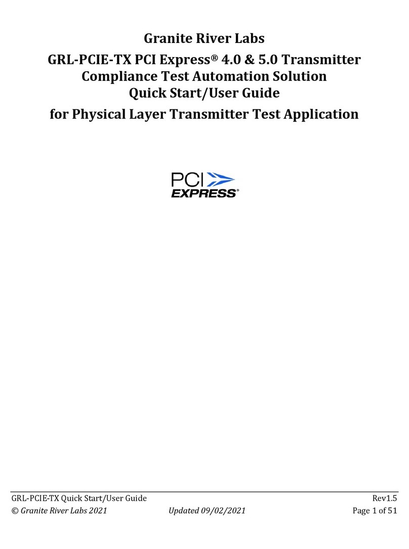 Granite River Labs GRL-PCIE-TX Quick start user guide Granite River Labs GRL-PCIE-TX Quick start user guide