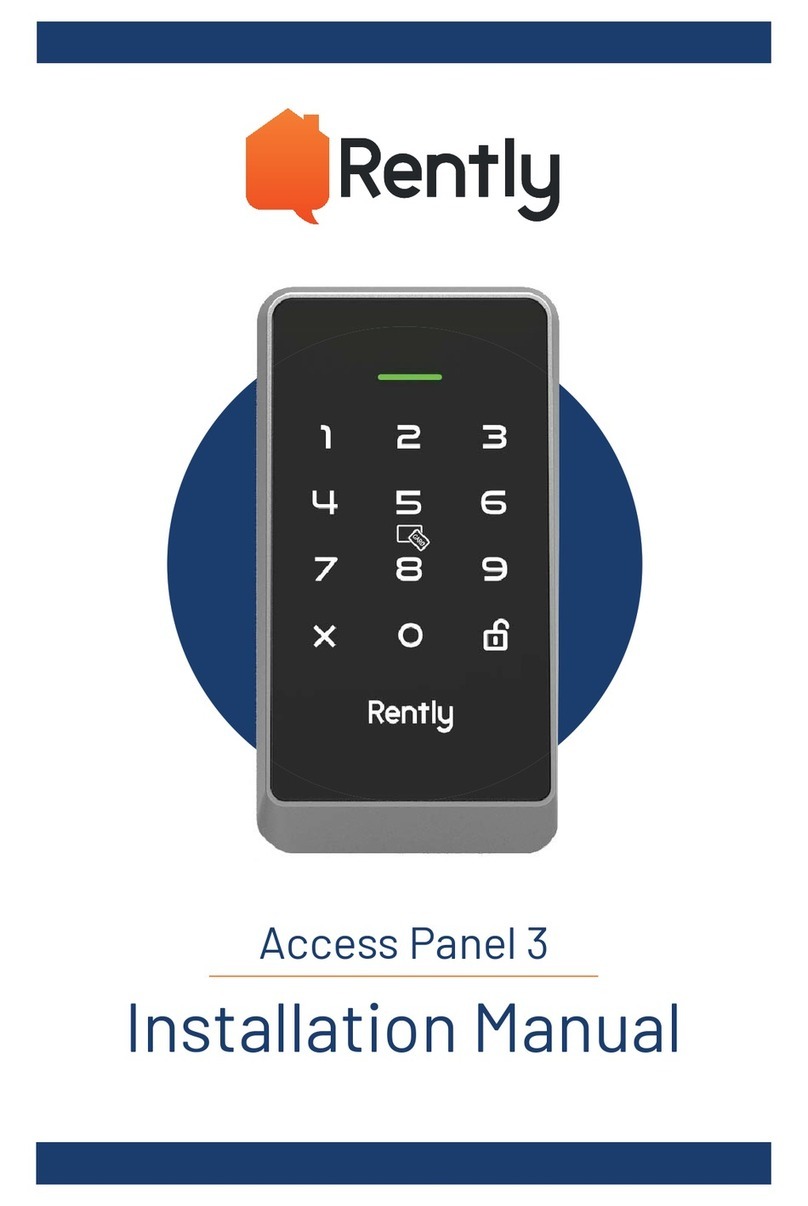 Rently Access Panel 3 installation manual Rently Access Panel 3 installation manual