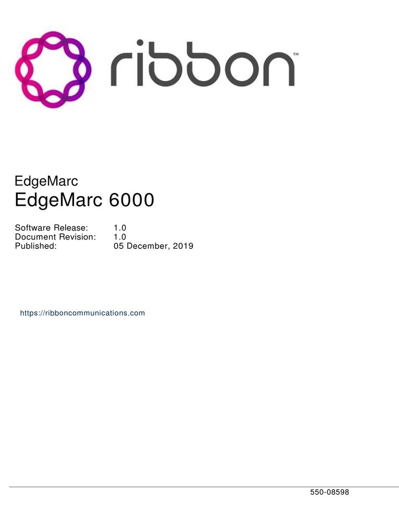 ribbon EdgeMarc 6000 user manual