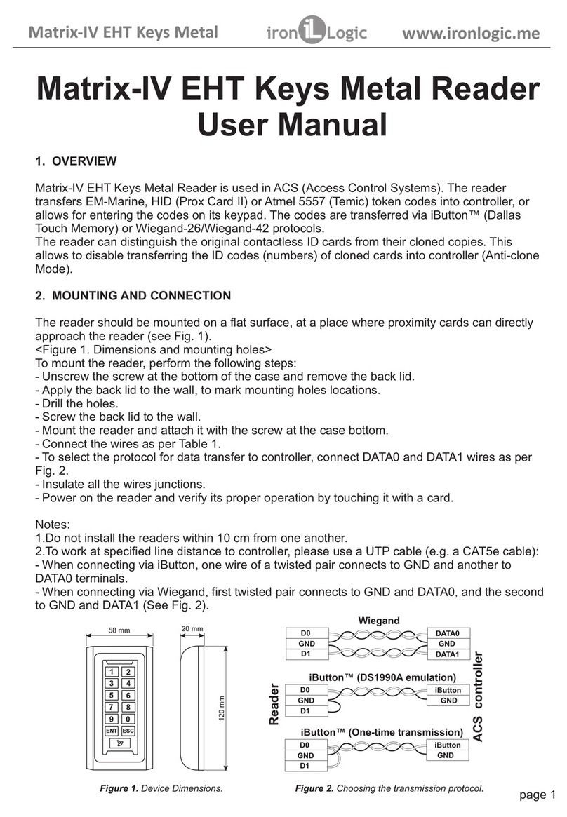 Iron logic Matrix-IV EHT Keys Metal user manual