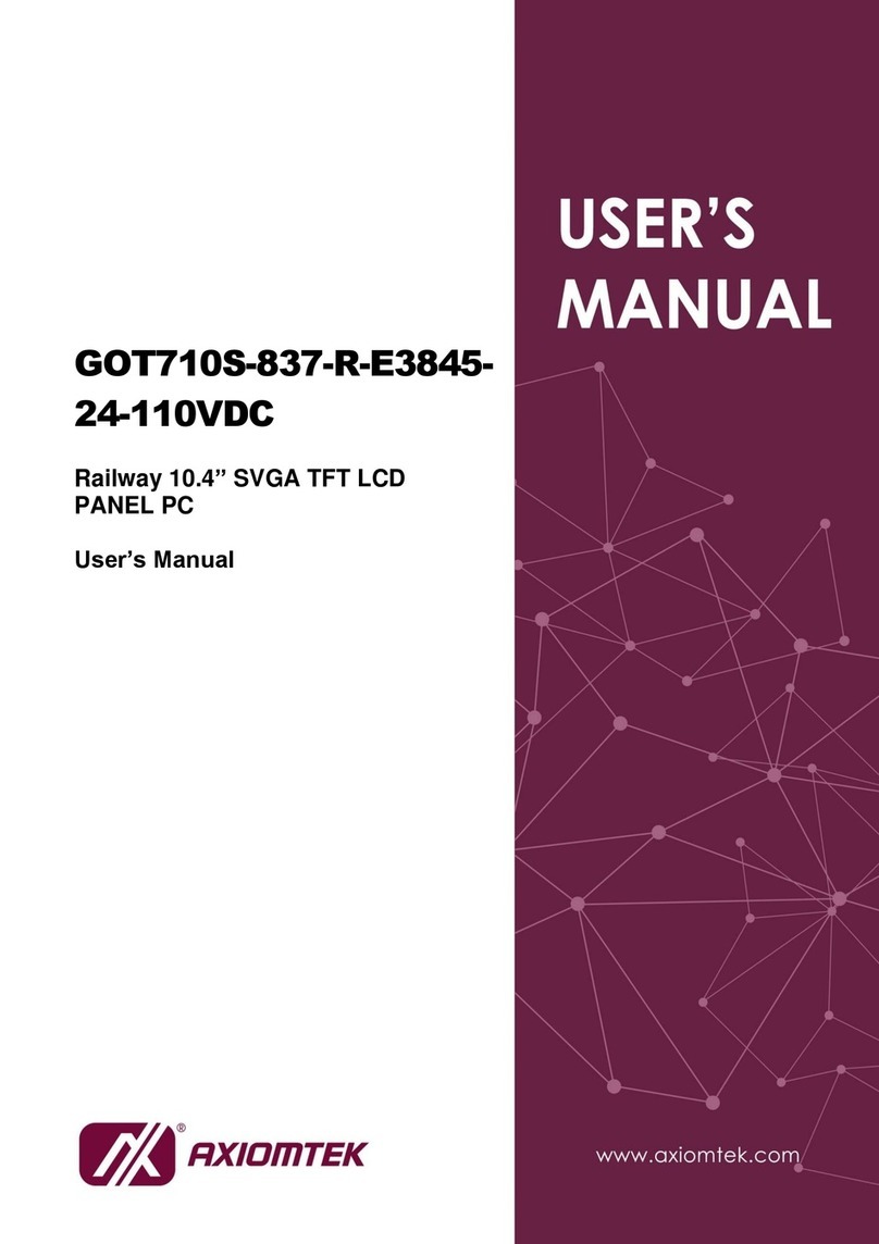 AXIOMTEK GOT710S-837-R-E3845-24-110VDC user manual