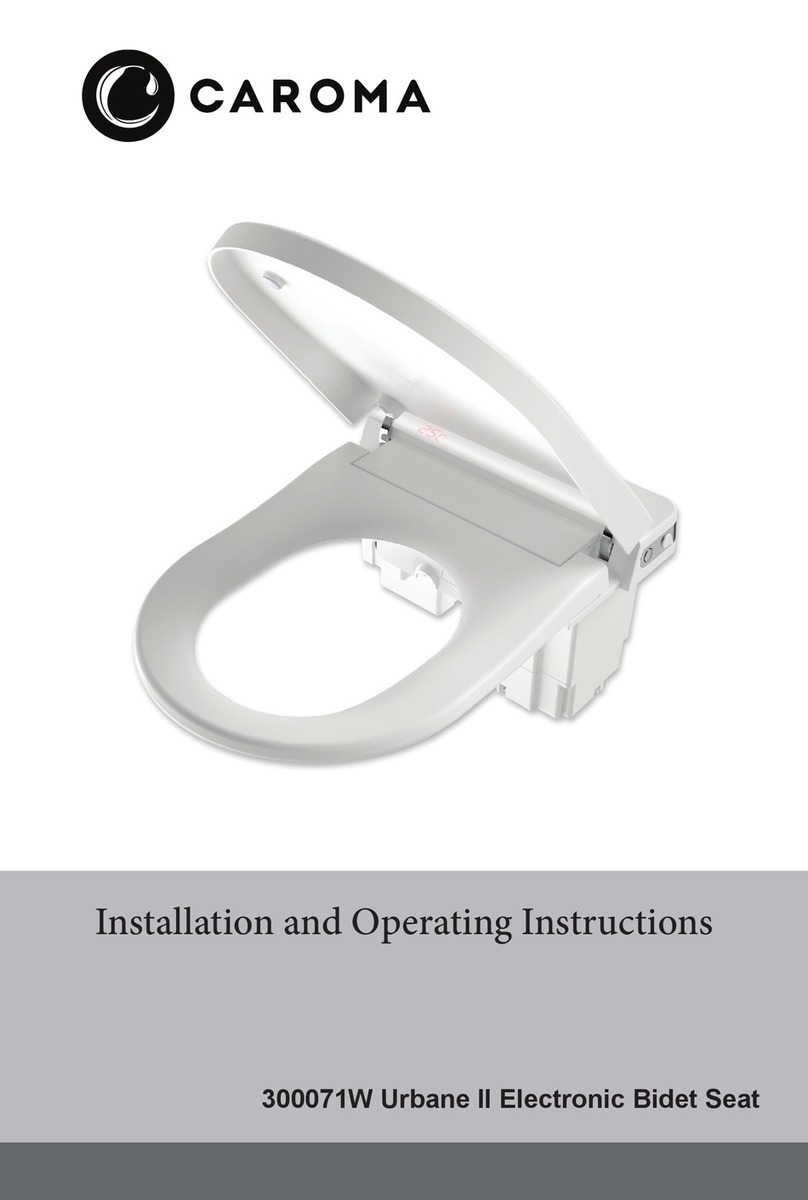Caroma Urbane II 300071W Installation and operating instructions