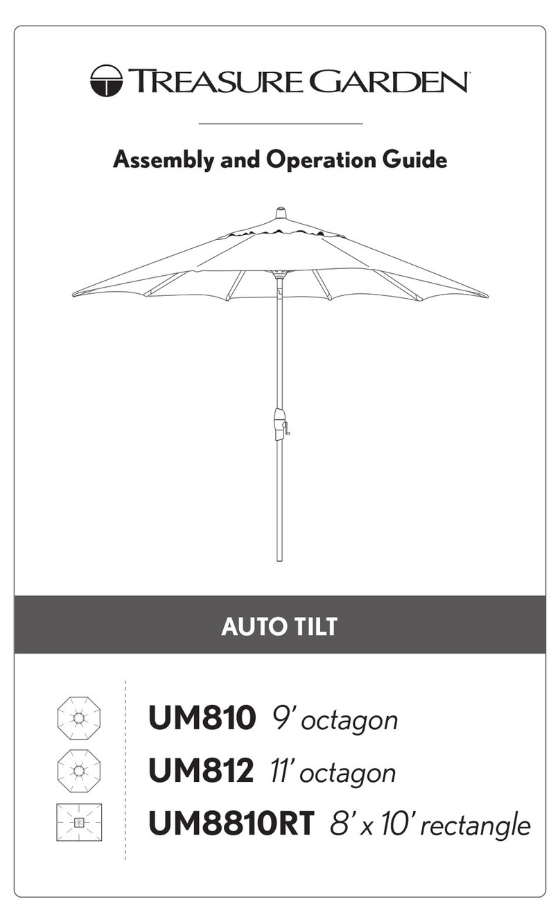 Treasure Garden UM8100 Installation instructions