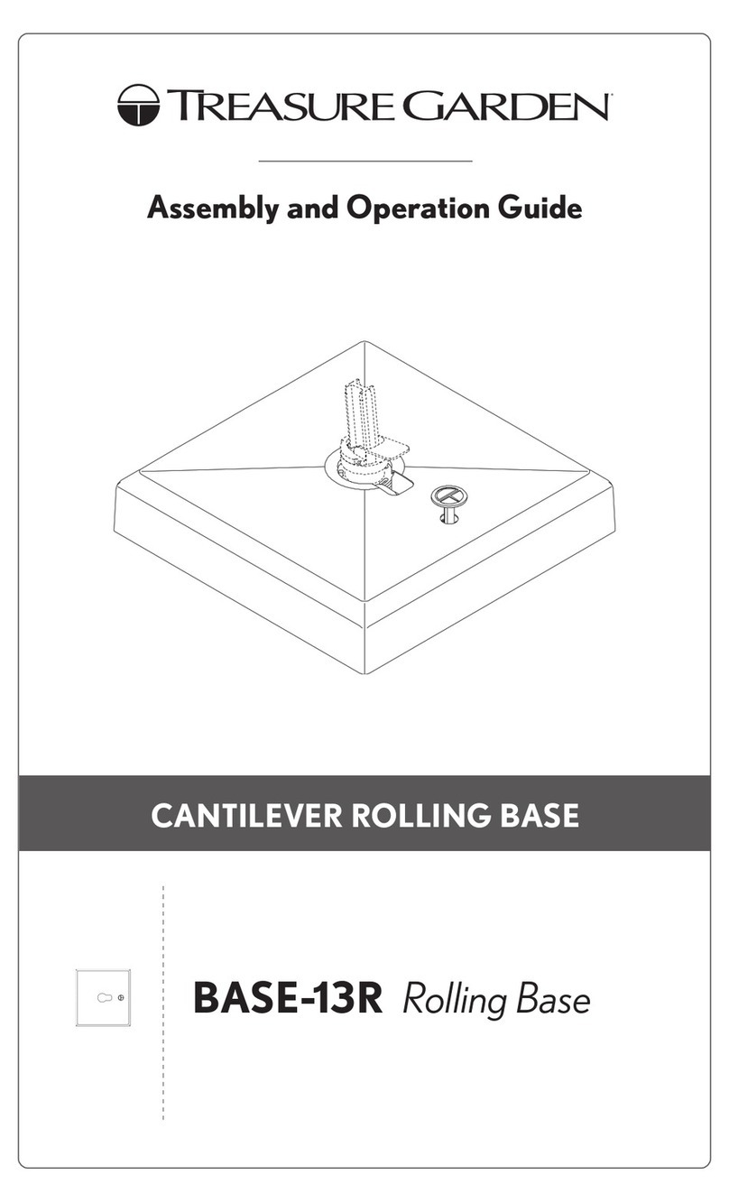Treasure Garden BASE-13R-02 Assembly and operation guide