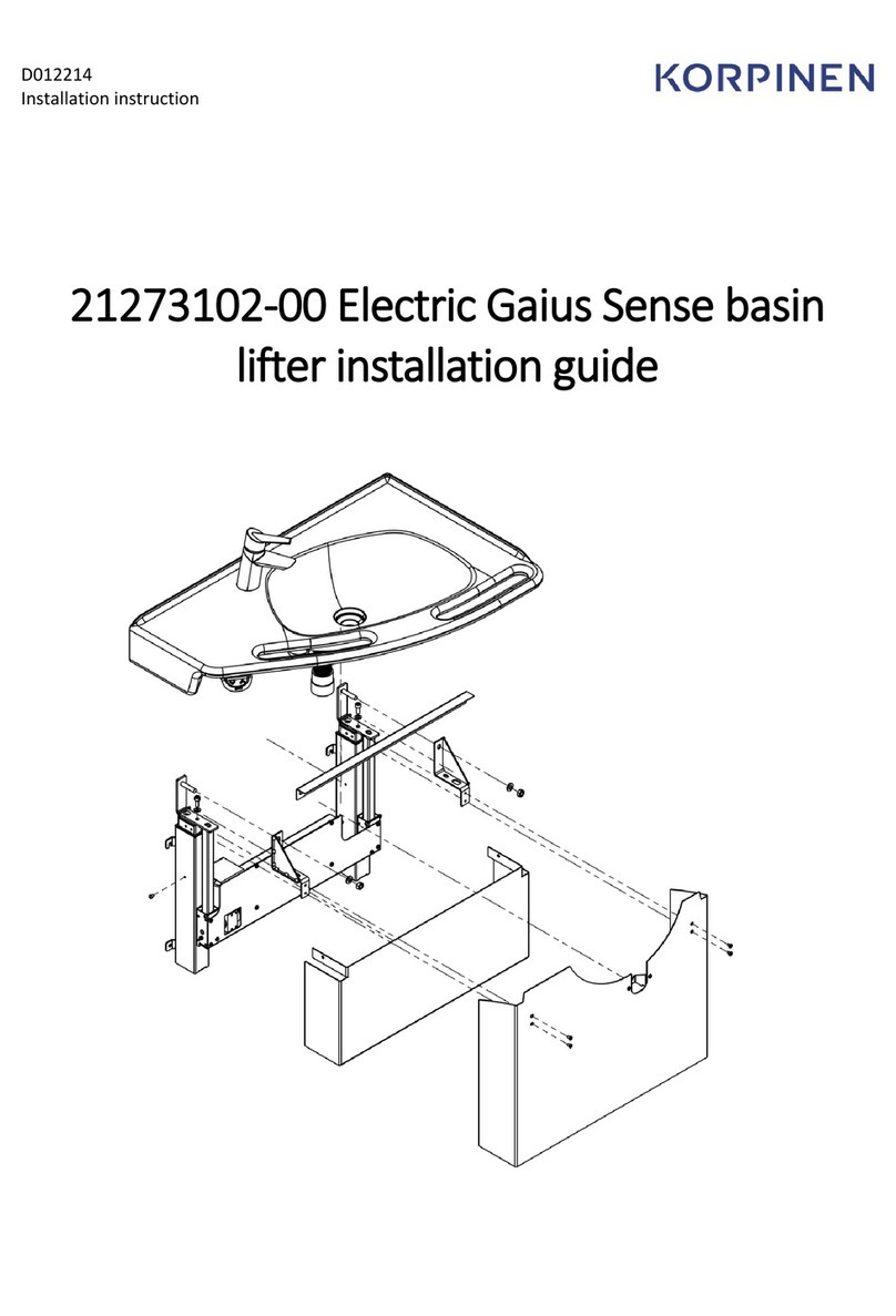 Korpinen Gaius Sense 21273102-00 installation guide