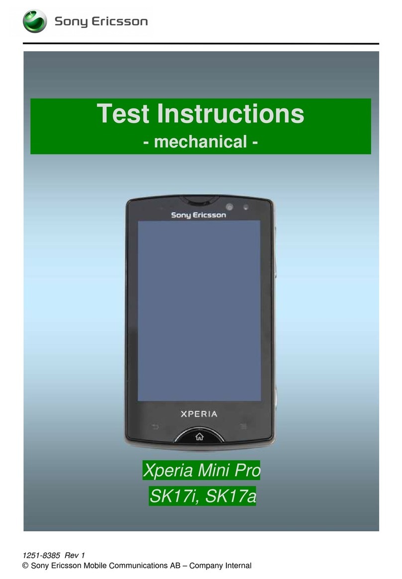 Sony Ericsson Xperia Mini Pro Test instructions