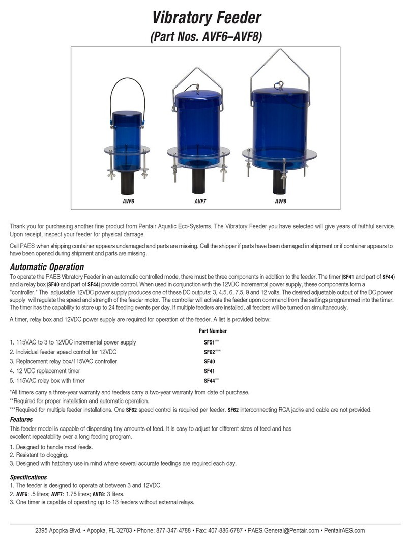 Pentair Aquatic Eco-Systems AVF6 manual