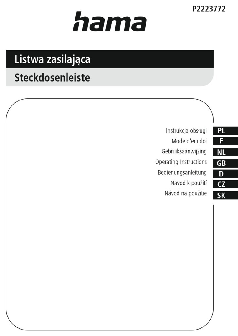 Hama P2223772 Operating	 instruction