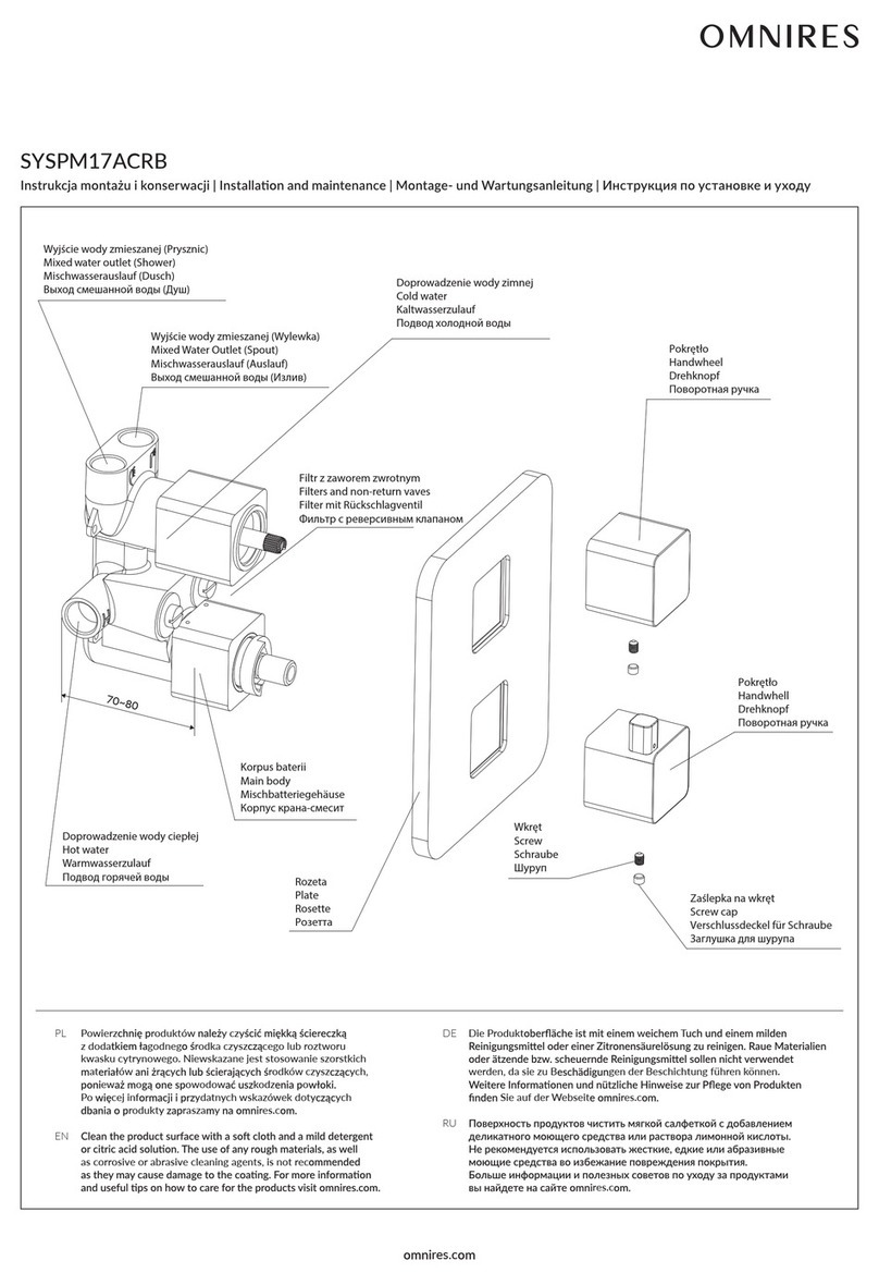 Omnires SYSPM17ACRB Instruction Manual