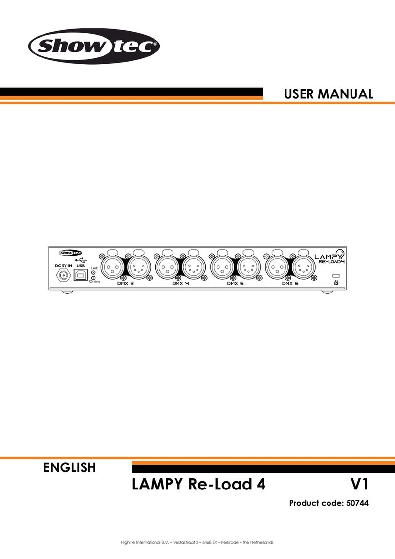 Show Tec LAMPY Re-Load 4 User manual
