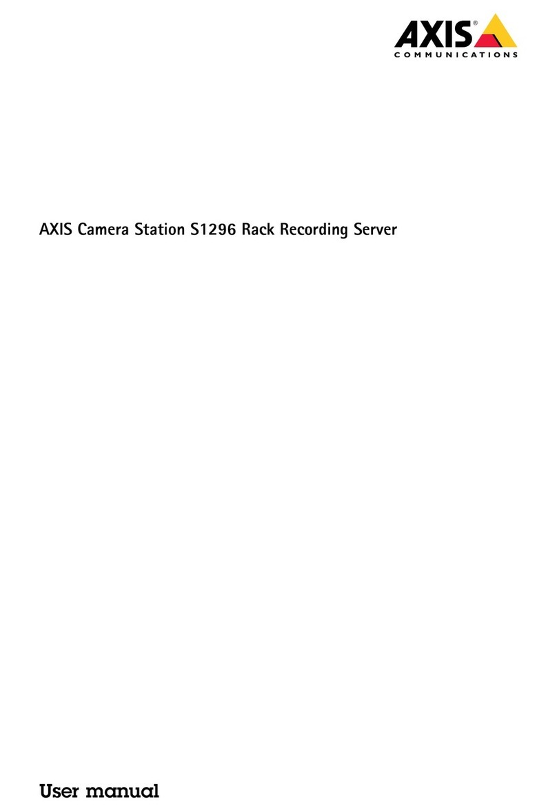 Axis Camera Station S12 Series user manual