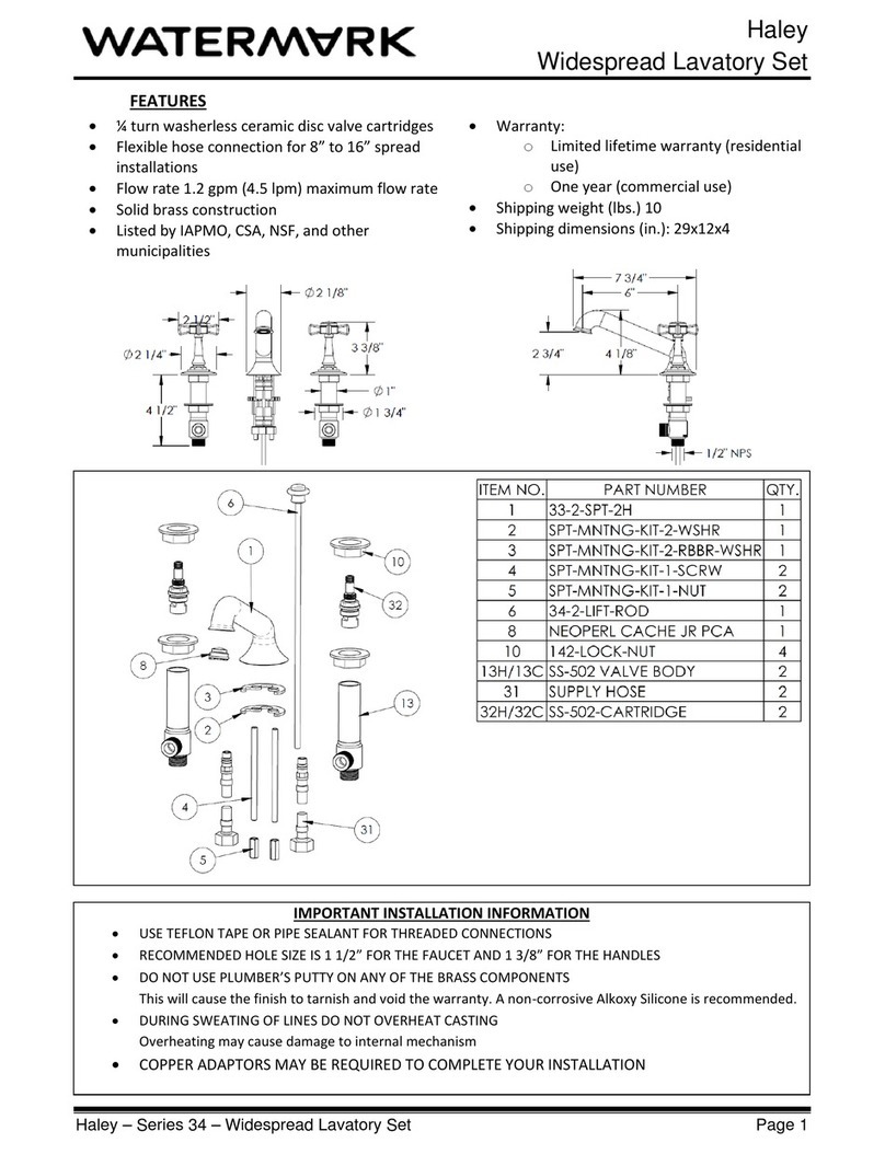 Watermark Haley Cipriani B9 quick start guide Watermark Haley Cipriani B9 quick start guide
