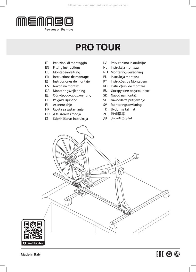 Menabo PRO TOUR INDOOR User manual