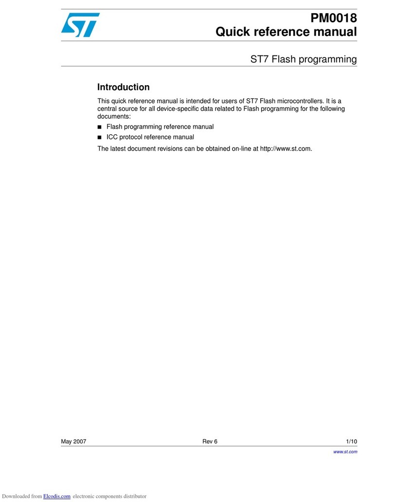 ST Flash ST7 Quick reference manual