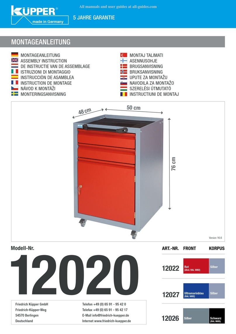 kupper 12020 Assembly instruction