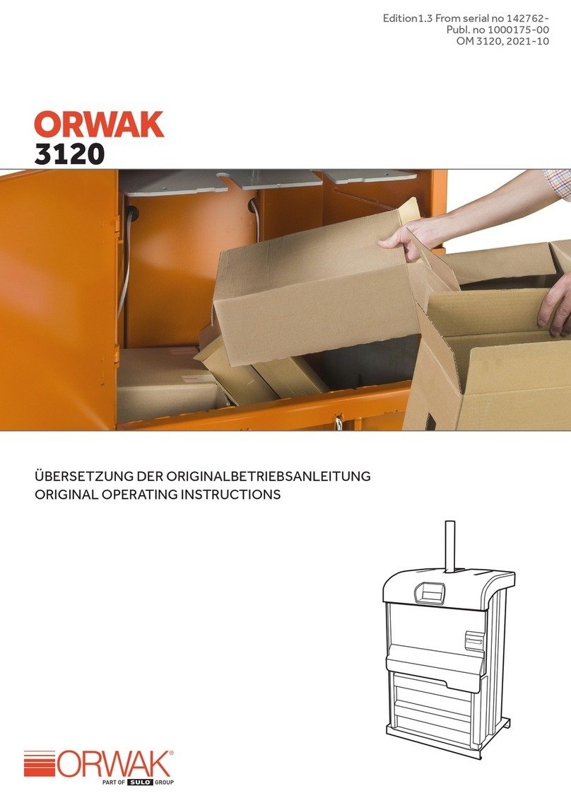 Orwak 3120 Original operating instructions Orwak 3120 Original operating instructions