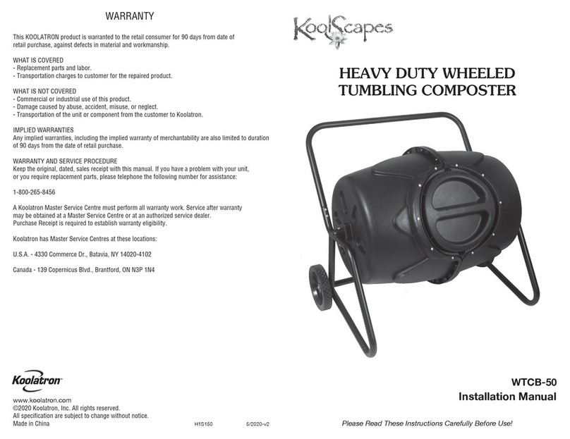 Koolatron KoolScapes WTCB-50 User manual