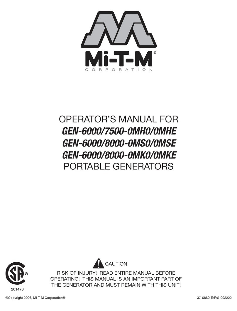 Mi-T-M GEN-6000-0MH0 User manual