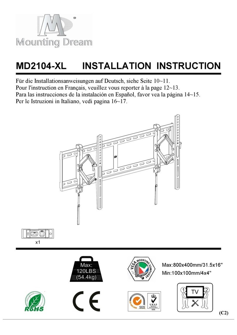 Mounting Dream MD2104-XL installation instructions