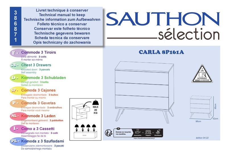 SAUTHON selection CARLA 8P161A Technical manual to keep