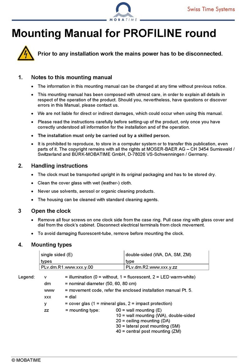 Mobatime PROFILINE round Guide
