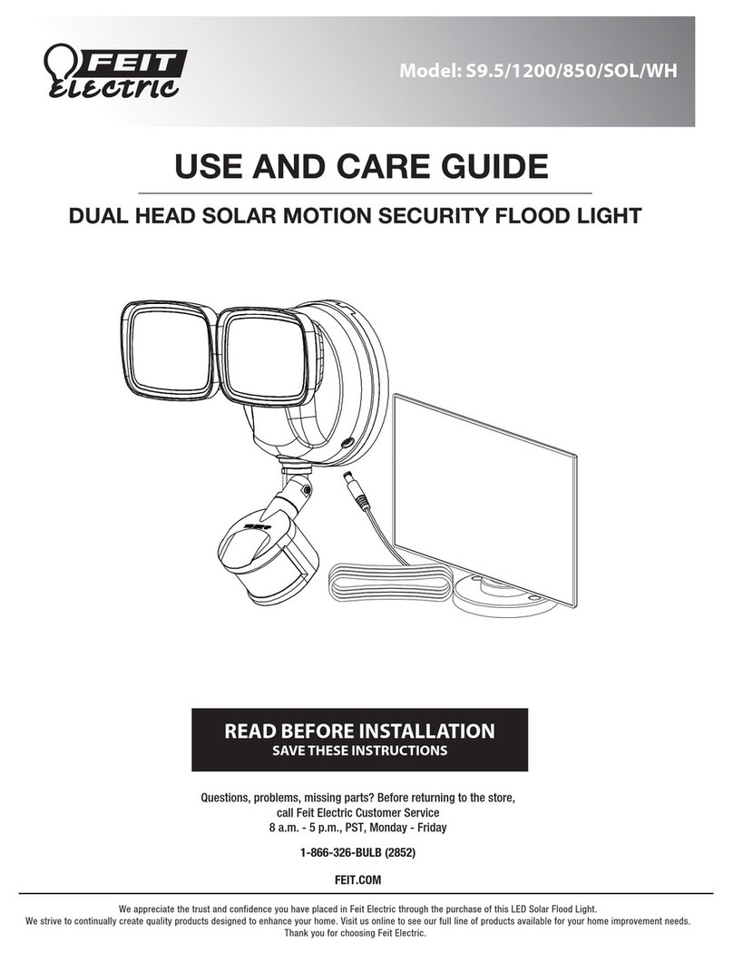 Feit Electric S9.5/1200/850/SOL/WH User manual
