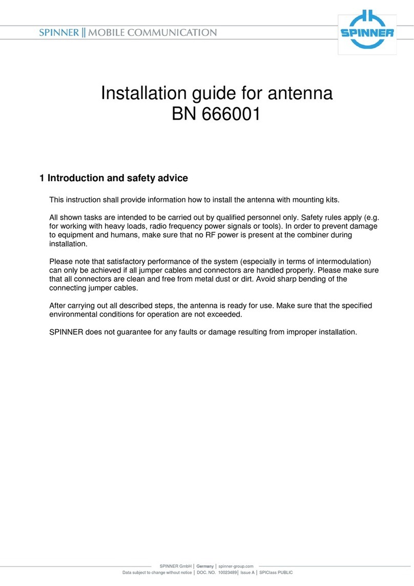 Spinner 666001 User manual