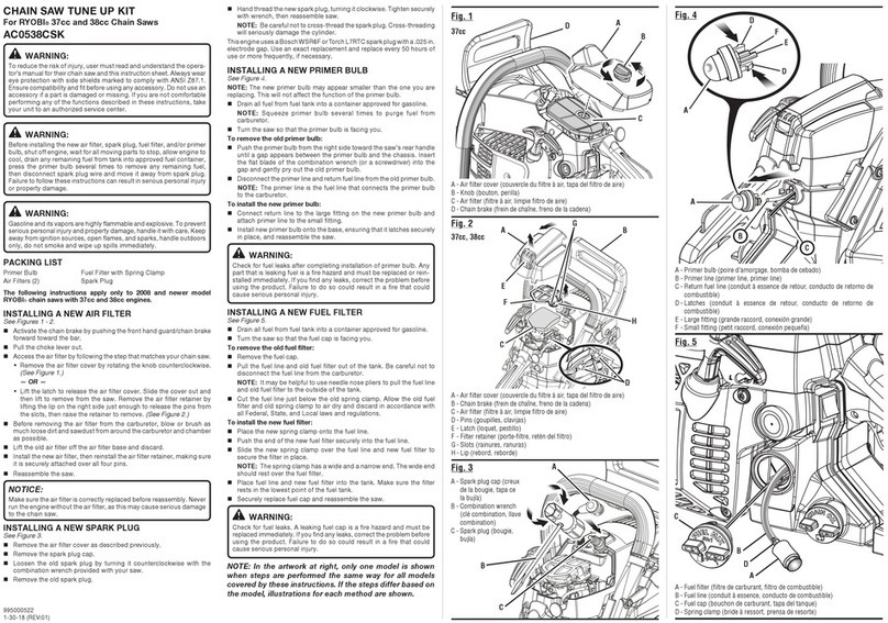 Ryobi AC0538CSK Installing