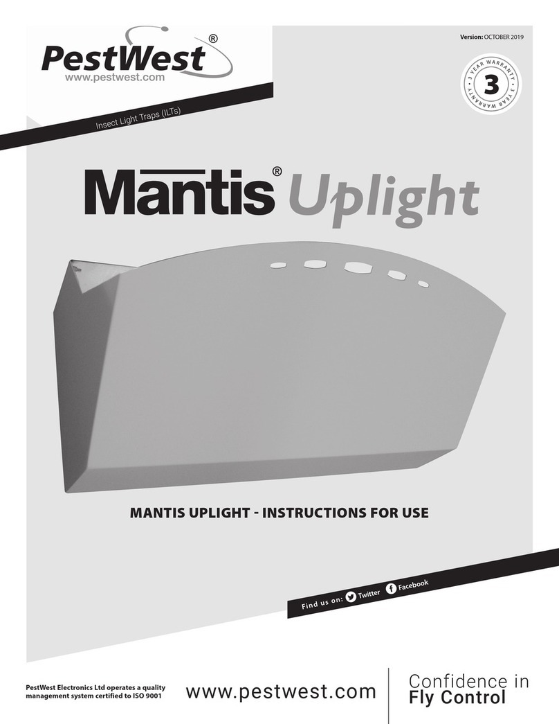 PestWest Mantis Uplight User manual