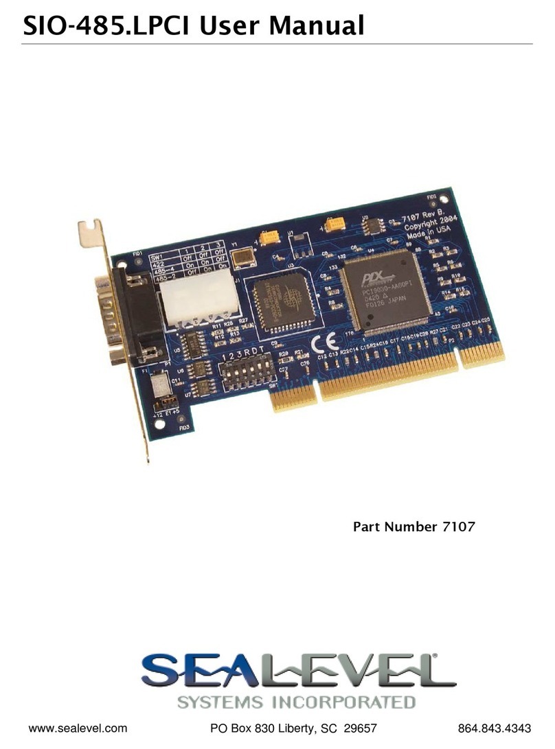 SeaLevel SIO-485.LPCI user manual