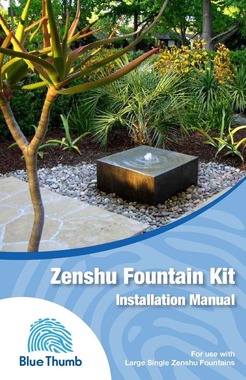 Blue Thumb Zenshu Fountain Kit installation manual