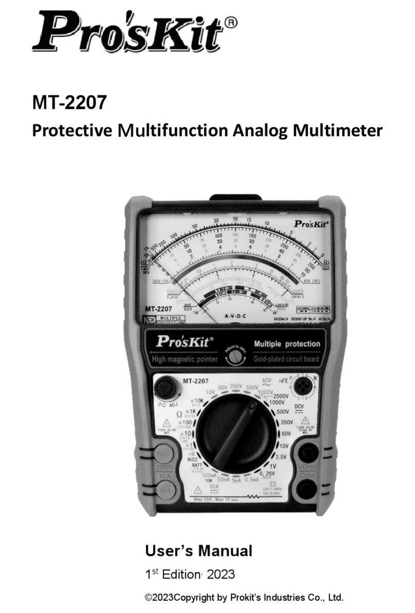 Pro's Kit MT-2207 user manual