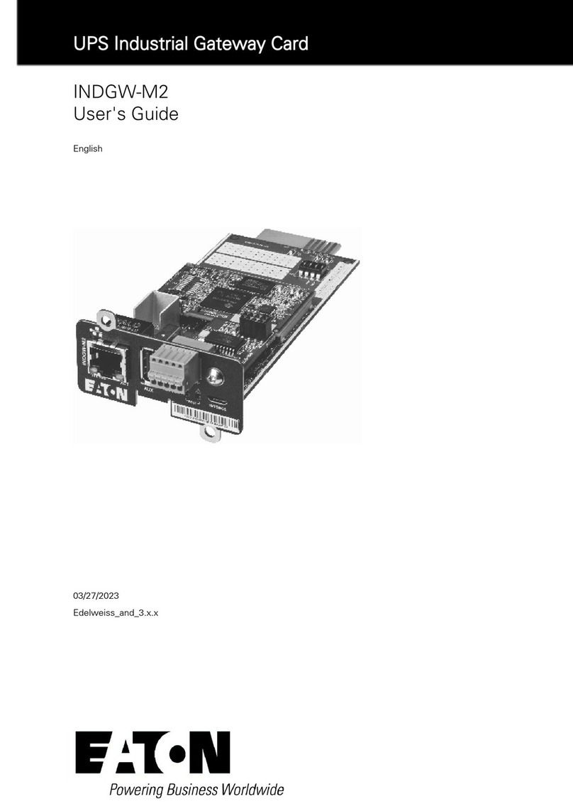 Eaton INDGW-M2 User manual