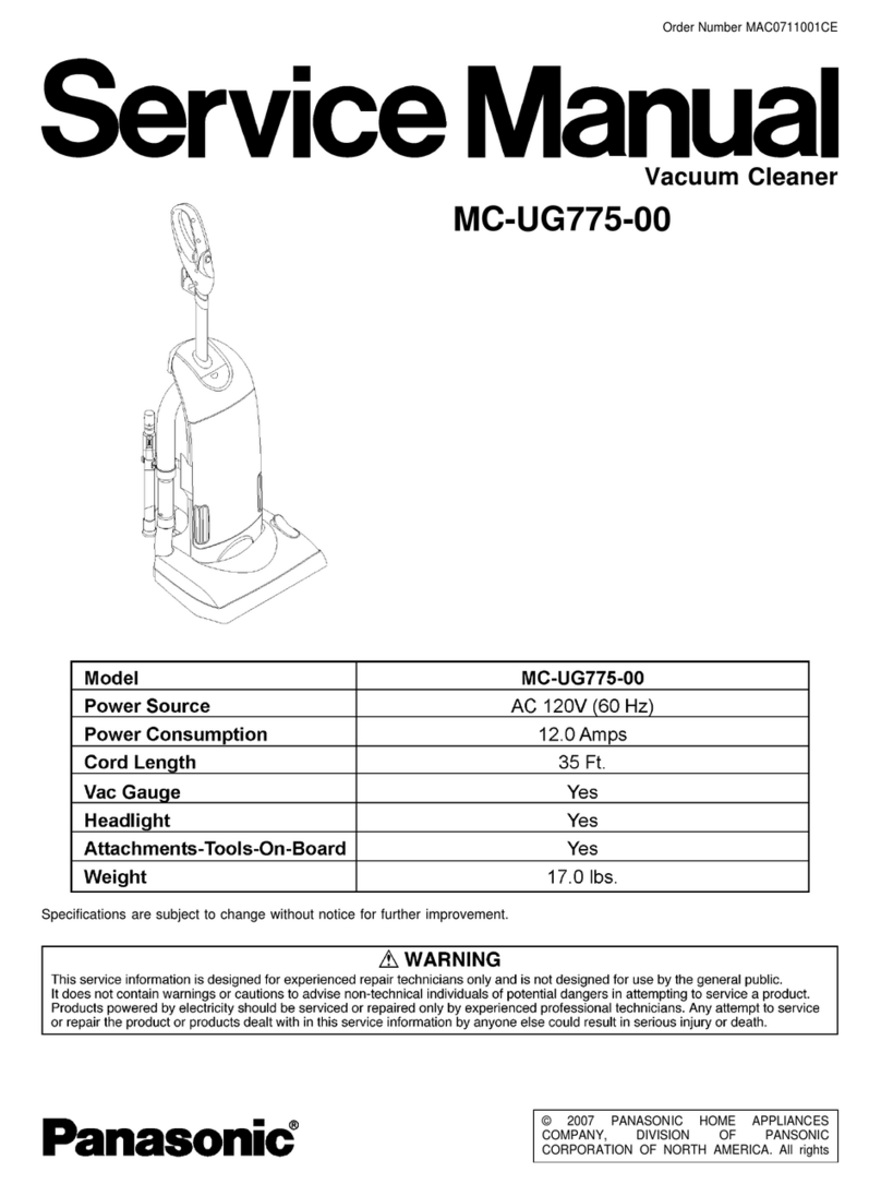 Panasonic MC-UG775-00 Service manual