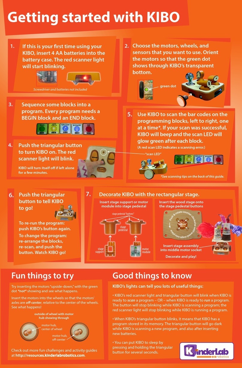 Kinderlab robotics KIBO Getting started with