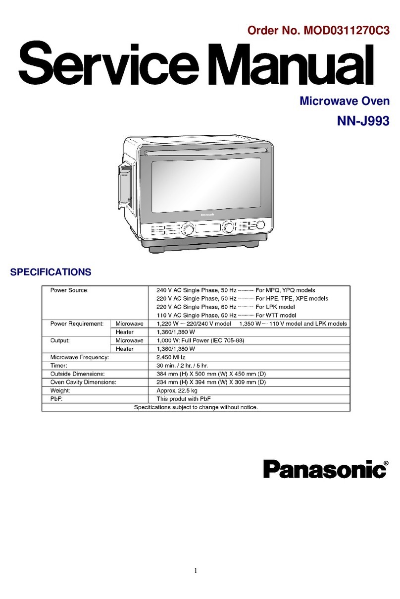 Panasonic NN-J993 Service manual