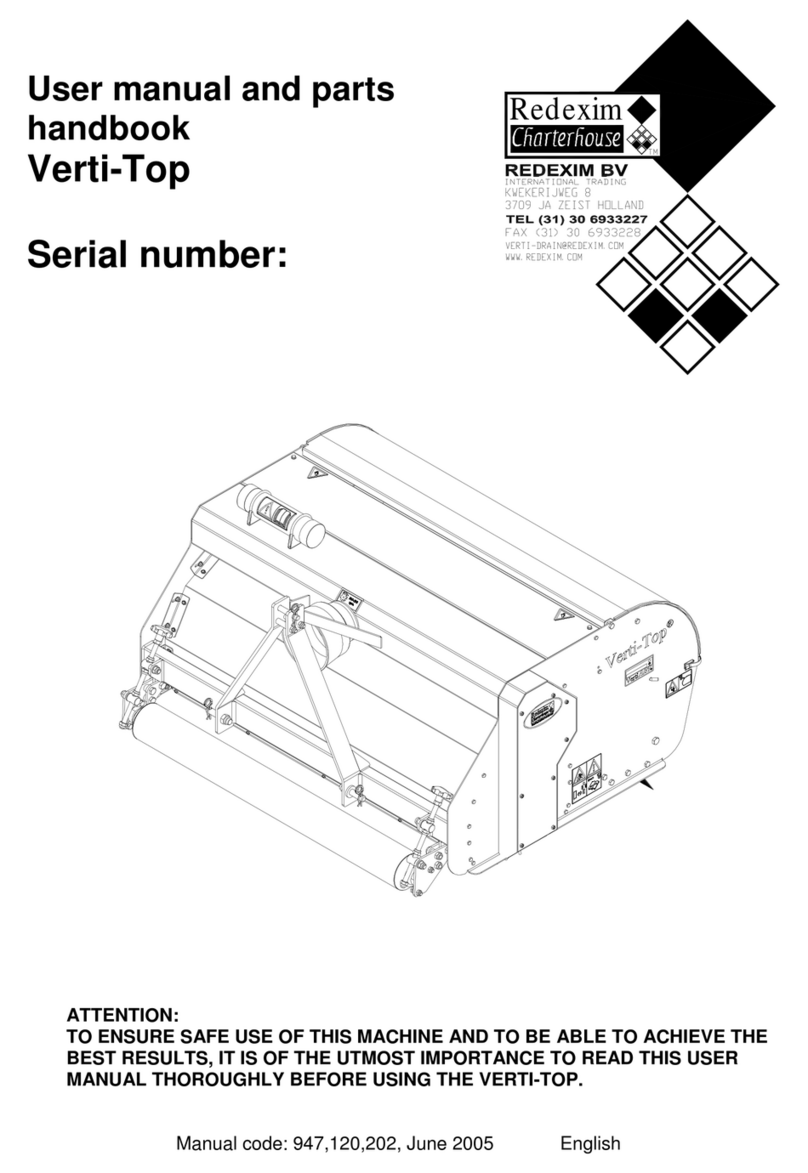 Redexim Verti-Top User manual