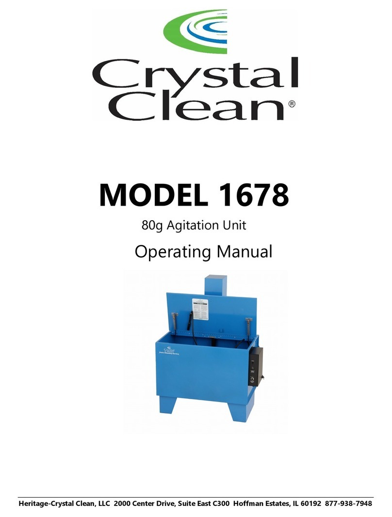 Crystal Clean 1678 operating manual