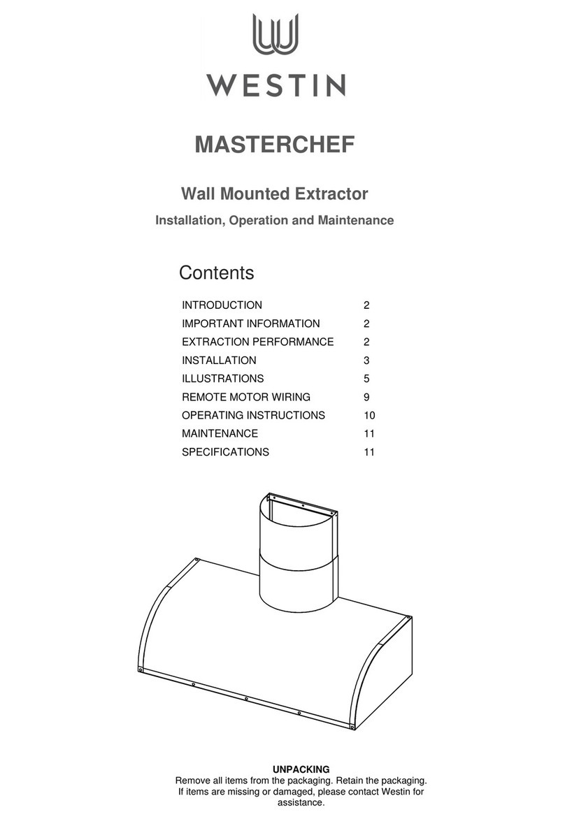 Westin MASTERCHEF Owner's manual